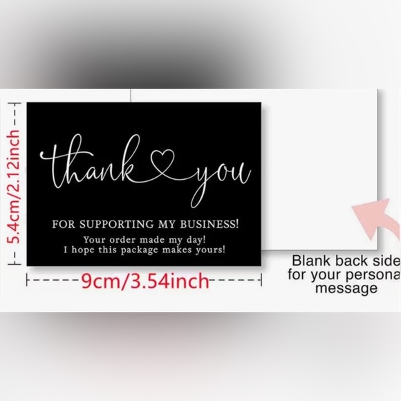 50 Animal Print 6”x9” Polymailers & 500 Thank you stickers & 50 Thank You Cards - Picture 8 of 8